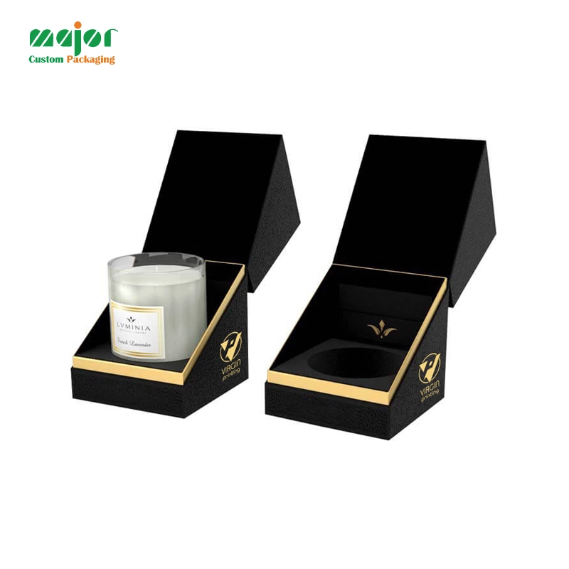 Custom Candle Custom Two Piece Candle Boxes packaging reference image for rigid box quote and sample review
