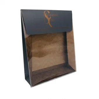 Chocolate Gift Paper Bag with Window