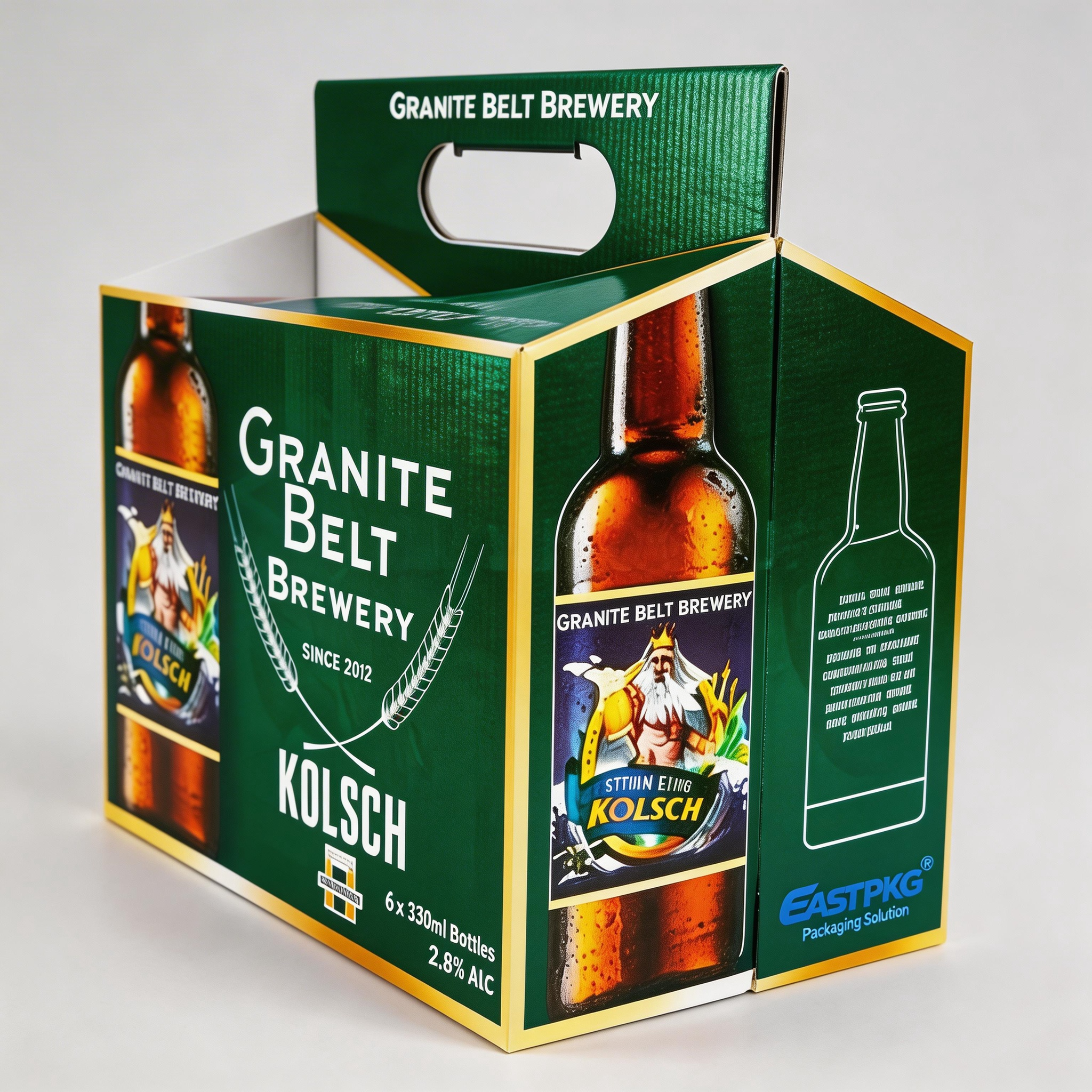 6-bottles Packs Beer Carrier Boxes