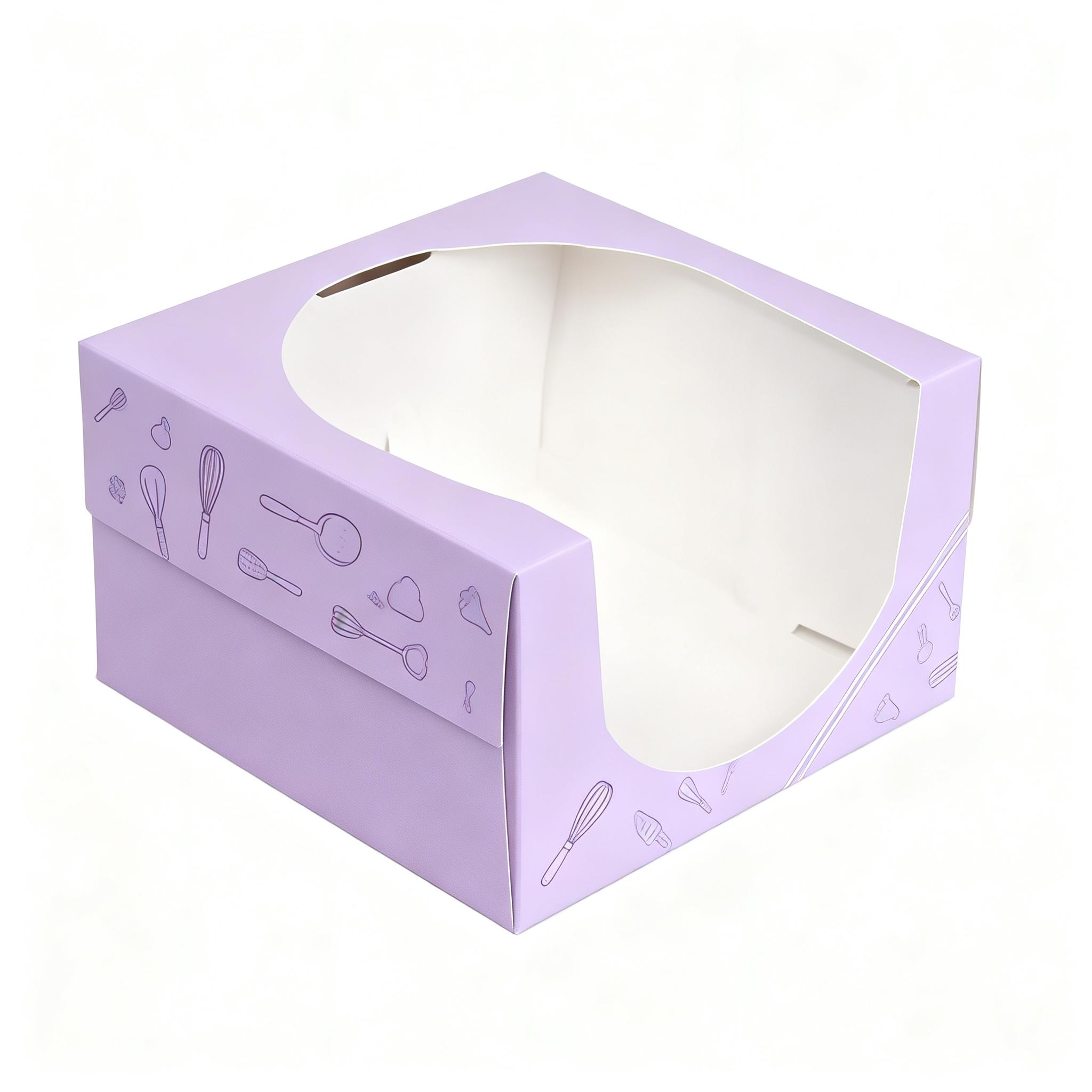Bakery Boxes With Window Sample packaging reference image for folding carton quote and sample review