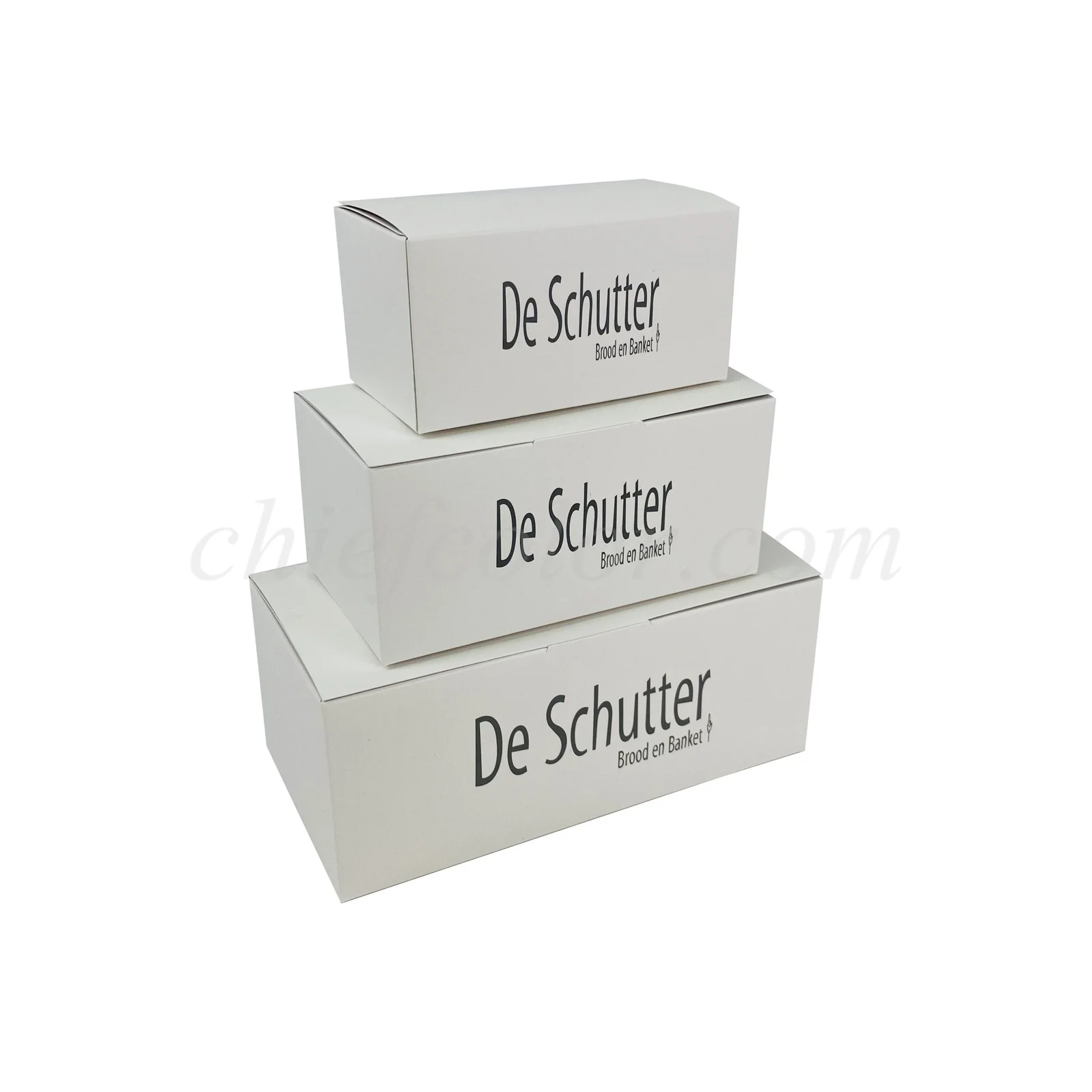 Printed White Folding Chocolate Gift Box with Tuck Ends for Chocolate Packaging