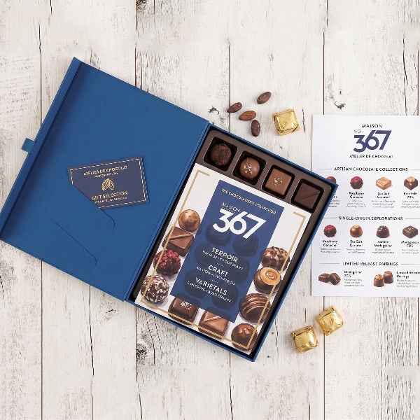 Custom Rigid Grey Cardboard Magnetic A4 Shallow Gift Chocolate Box with Logo