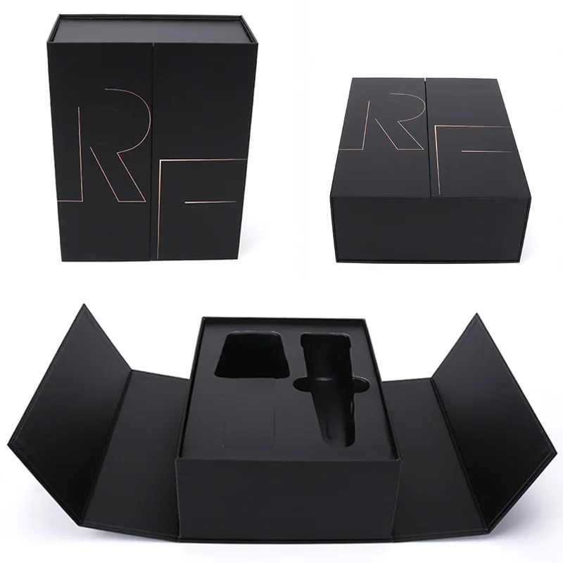 Double Door Black Magnetic Boxes