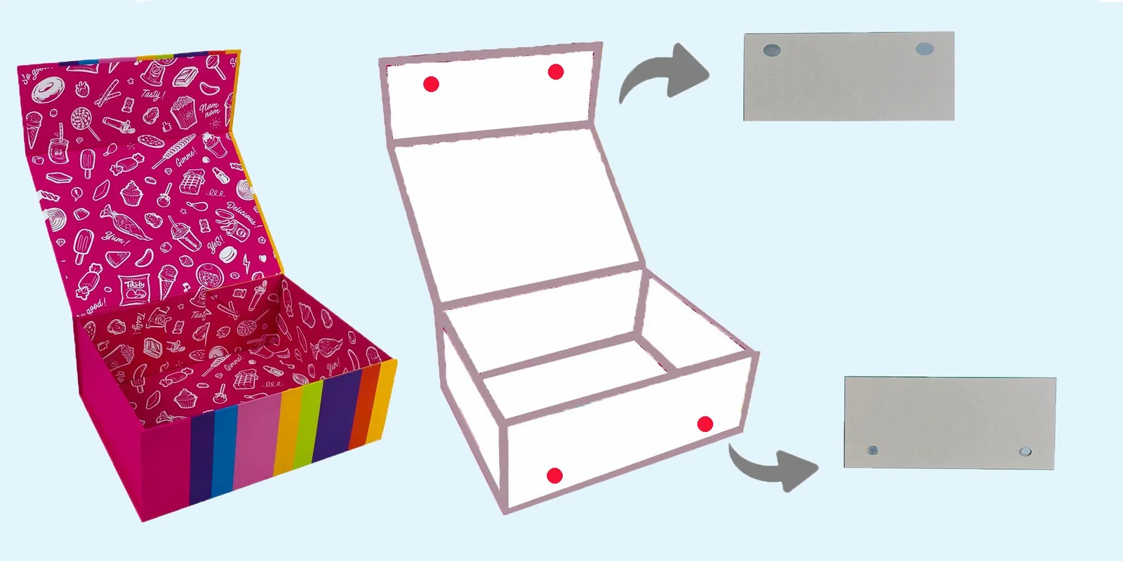 Magnetic Folding Box