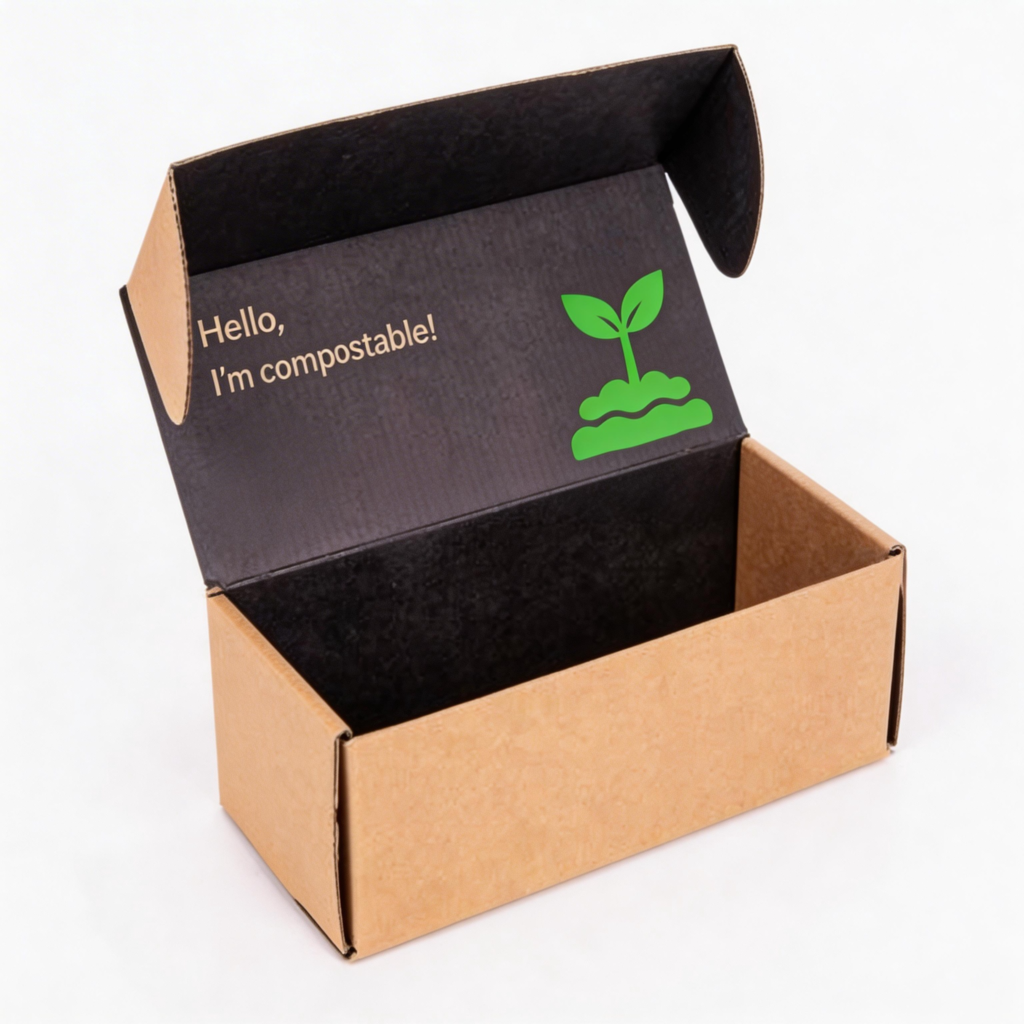 One Piece Corrugated Mailer Box Html packaging reference image for mailer or corrugated quote and sample review