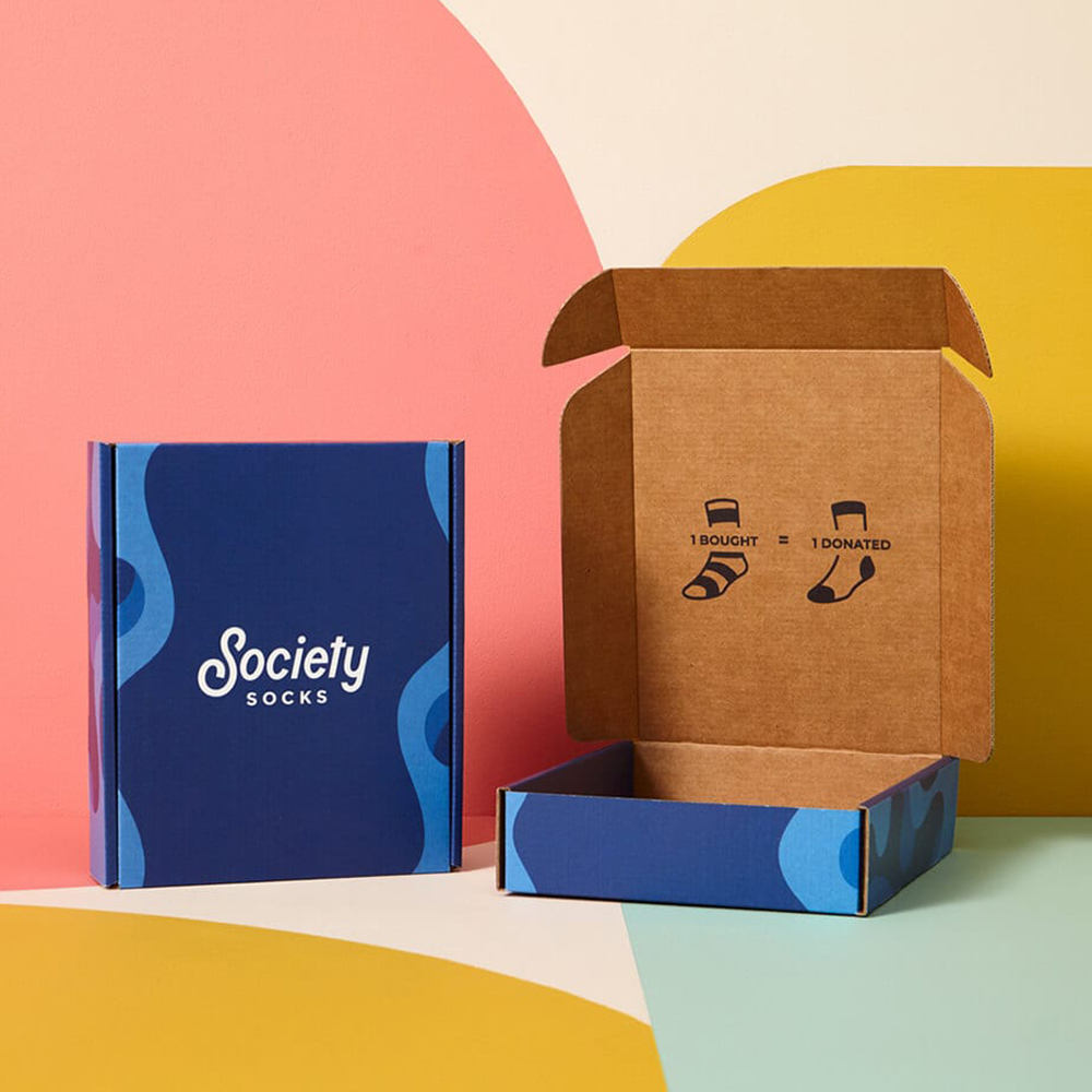 Custom Corrugated Kraft Paper Gift Packaging Mailer Box