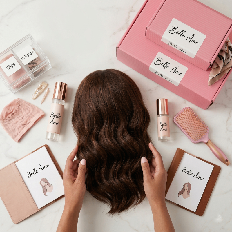 Pink Wig Packaging Mailer Box