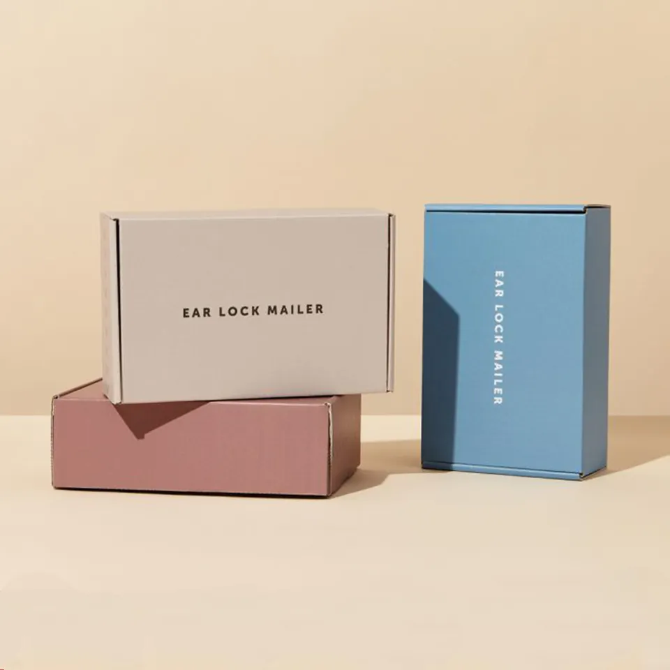 Qianxun Custom Pink Mailer Box Corrugated Packaging Display Box