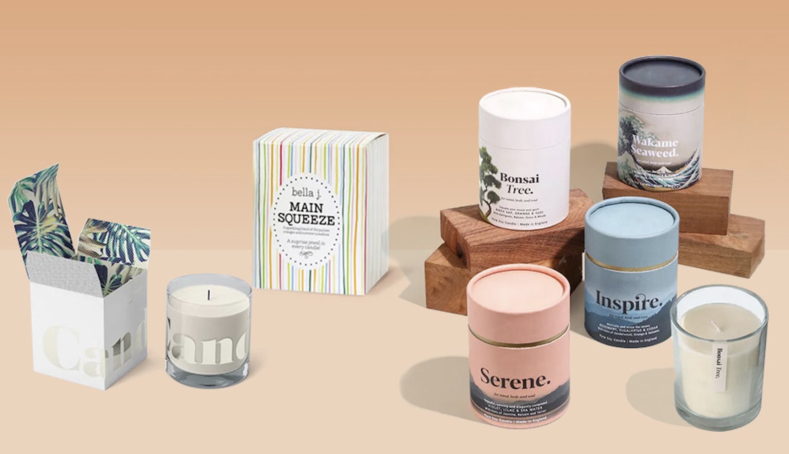 Candle Custom E Commerce Packaging packaging reference image for general packaging quote and sample review