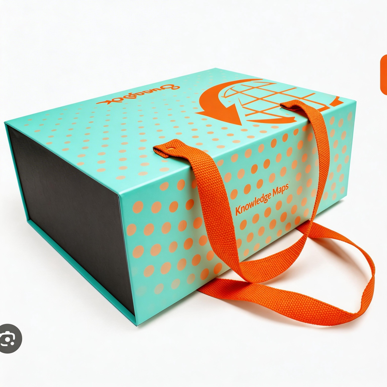 Press Kit Box with Handle