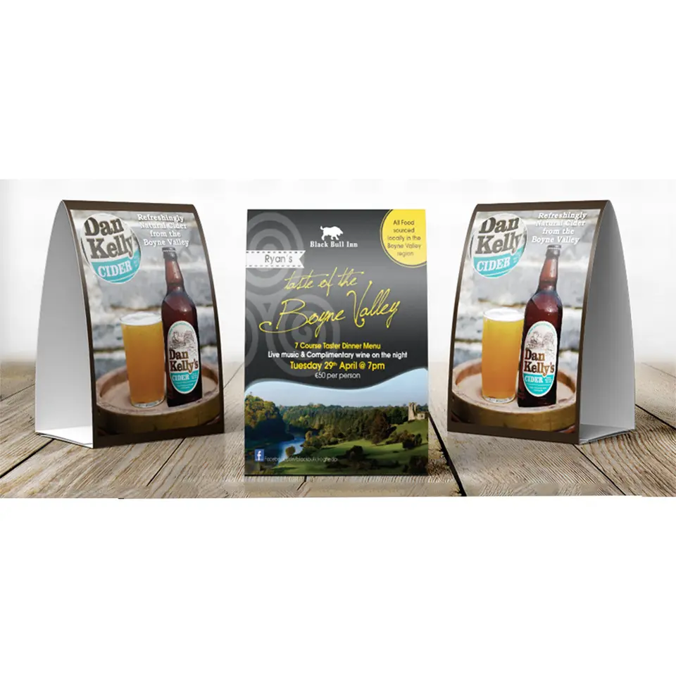 Table Tent Display Cards